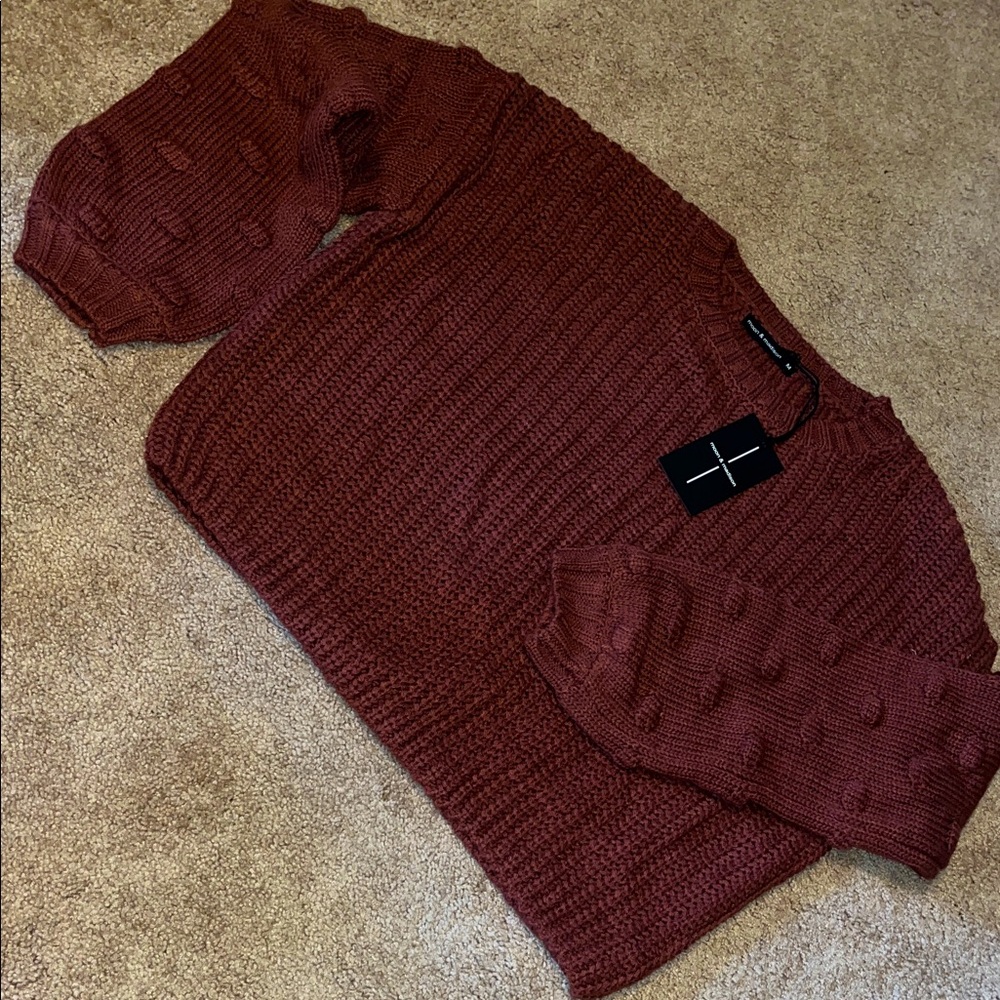 moon & madison Maroon Sweater